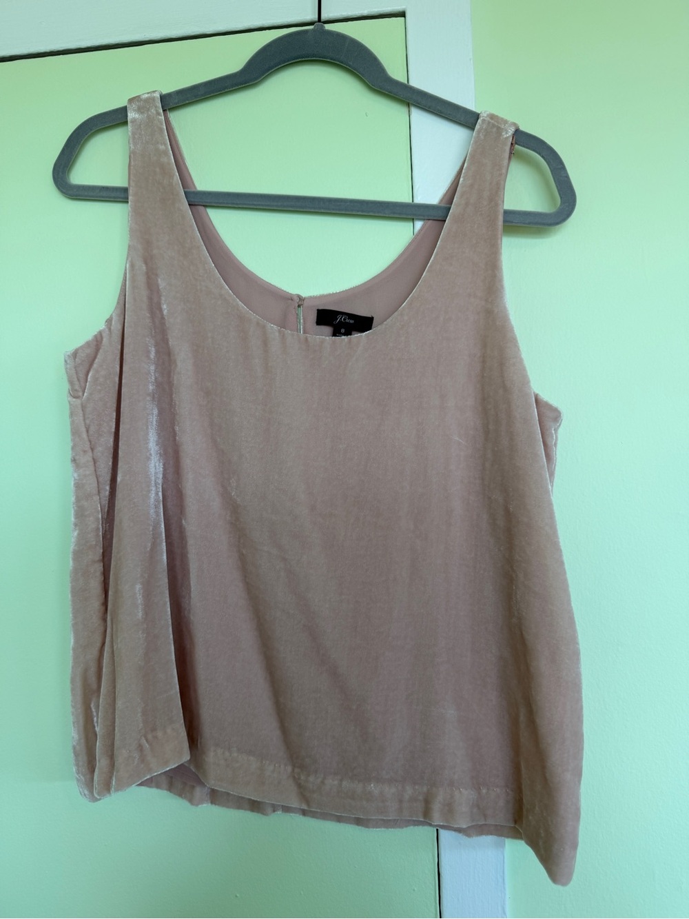J. Crew Velvet Tank Top in Blush Pink 8